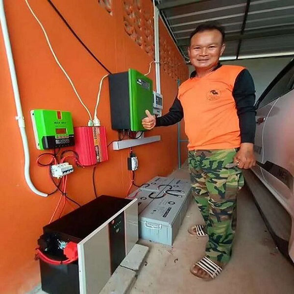 200 Set Sistem Baterai Lithium Tenaga Surya Terpasang di Bangkok